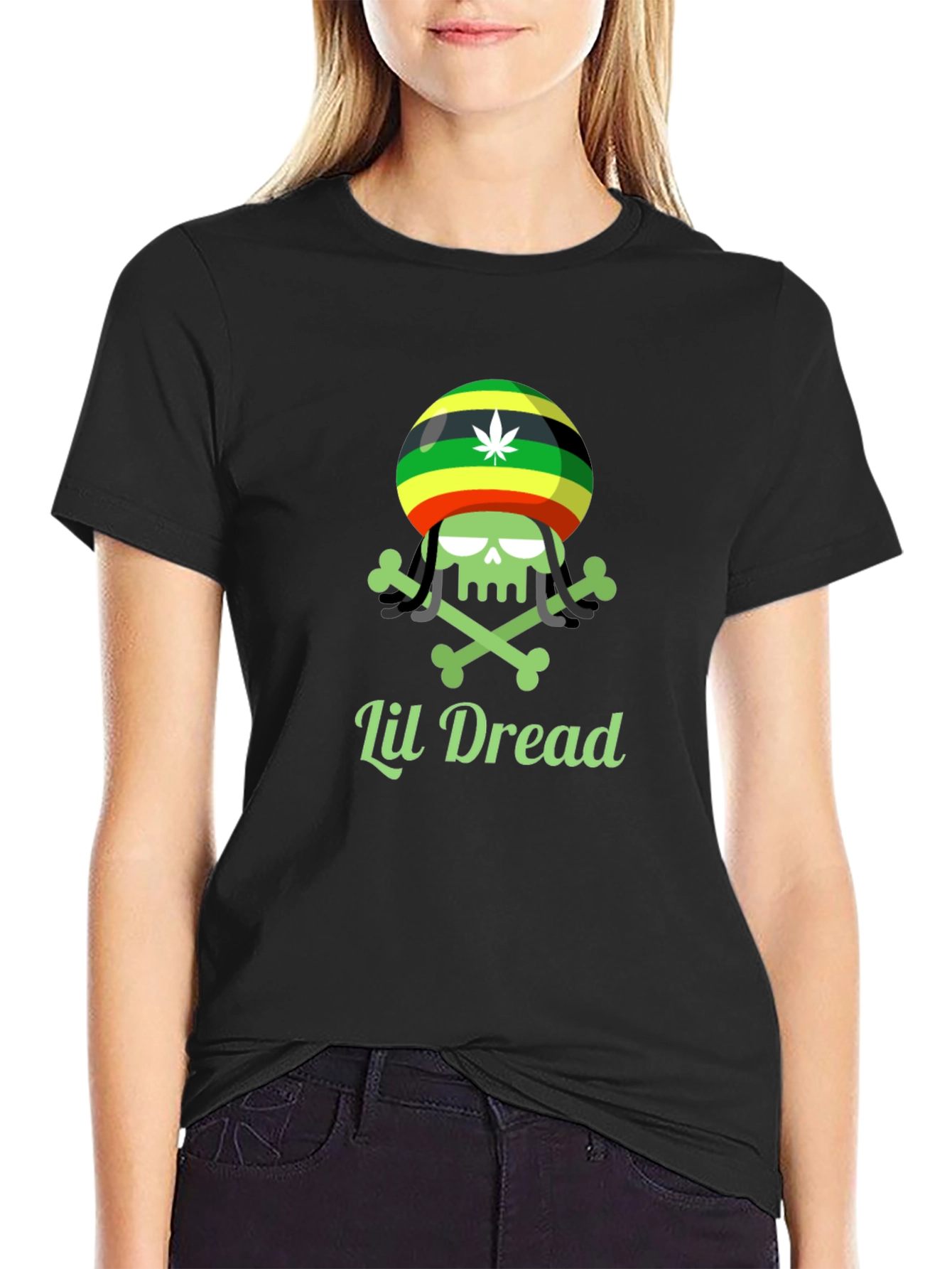 Lil Dread Tee - Reggae Skull T-Shirt