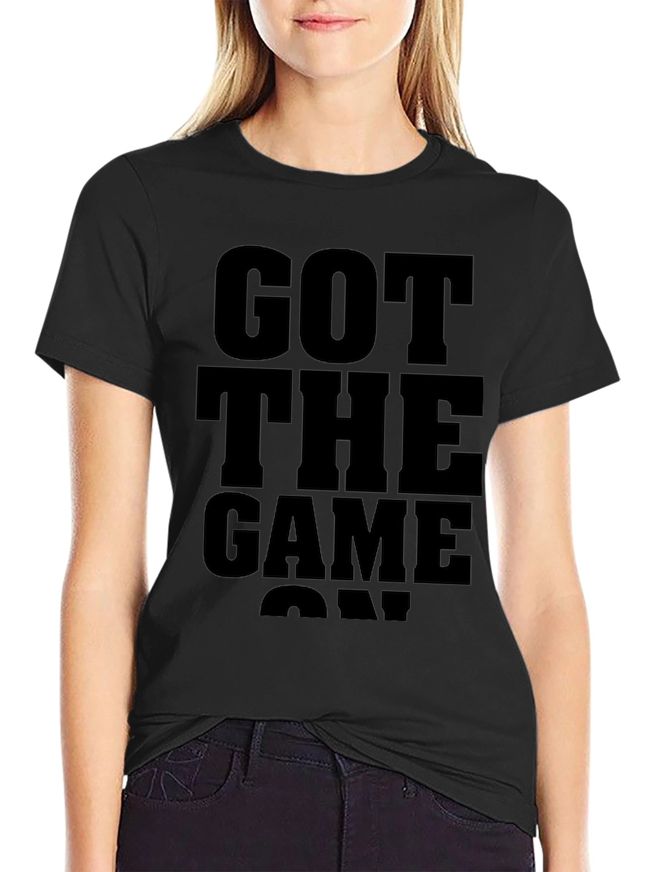 Got Game On Black Graphic T-Shirt