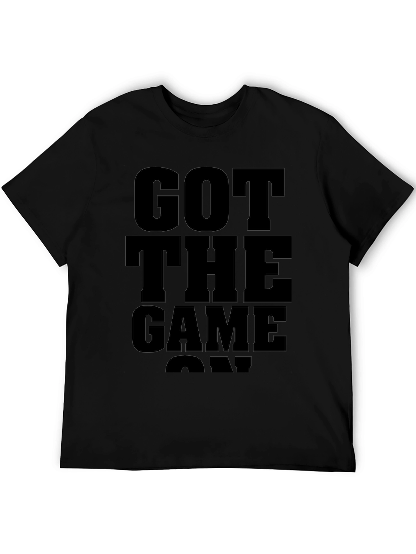 Got Game On Black Graphic T-Shirt