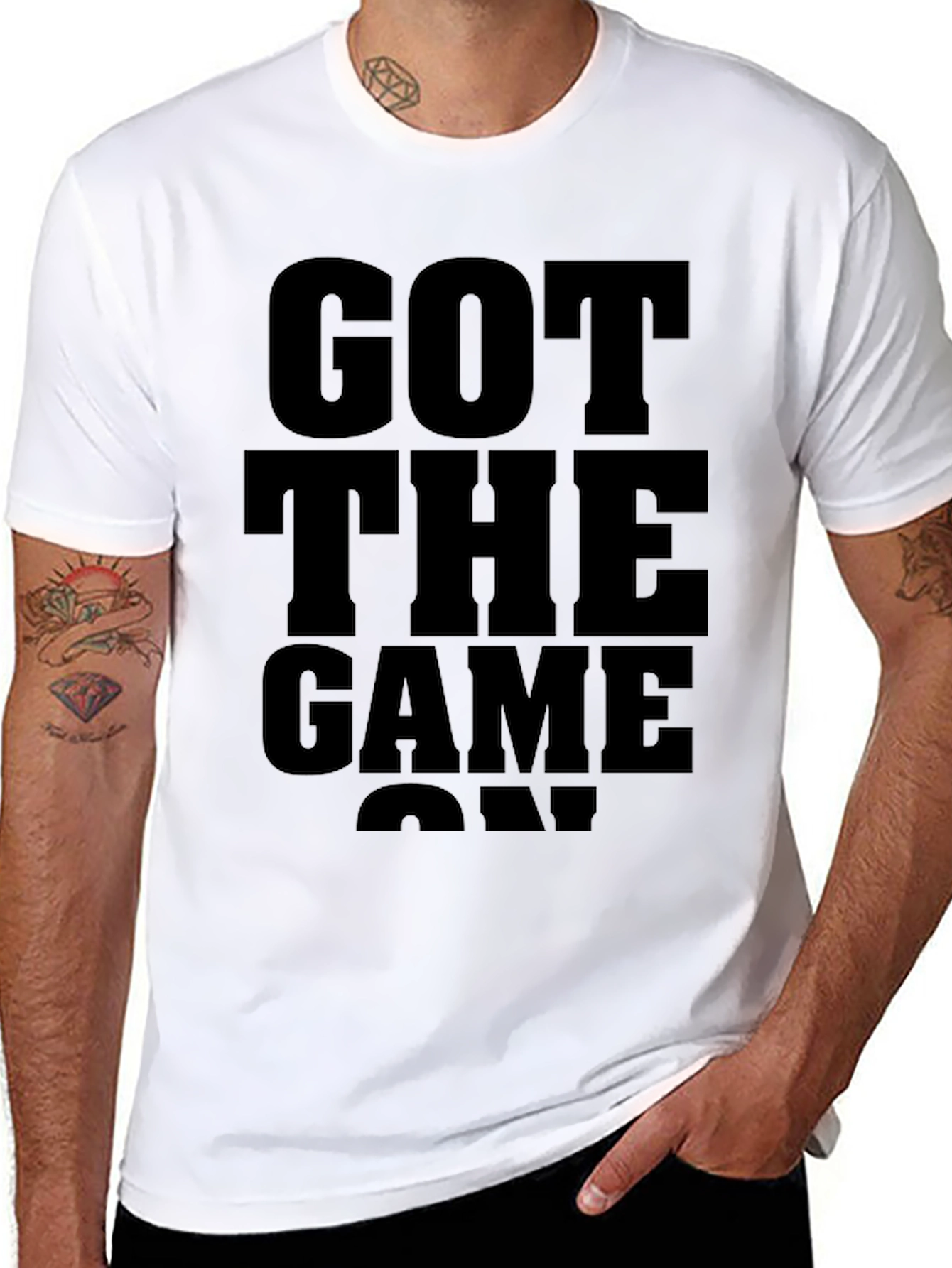Got Game On Black Graphic T-Shirt