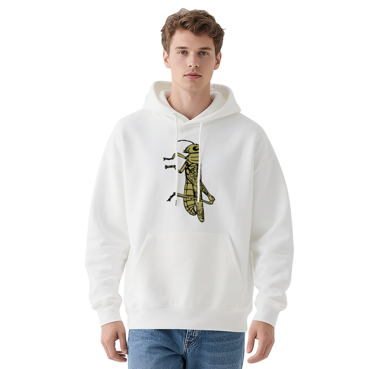 Streetwear Hoodie - Cricket Illustration
