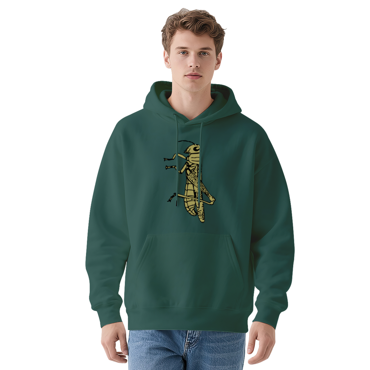 Streetwear Hoodie - Cricket Illustration