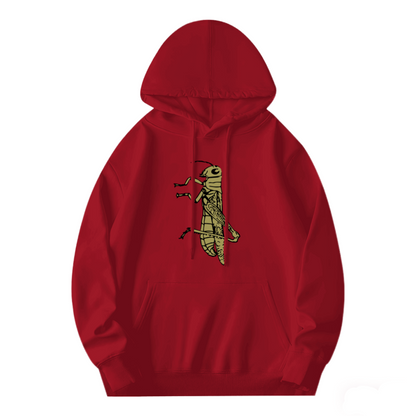 Streetwear Hoodie - Cricket Illustration