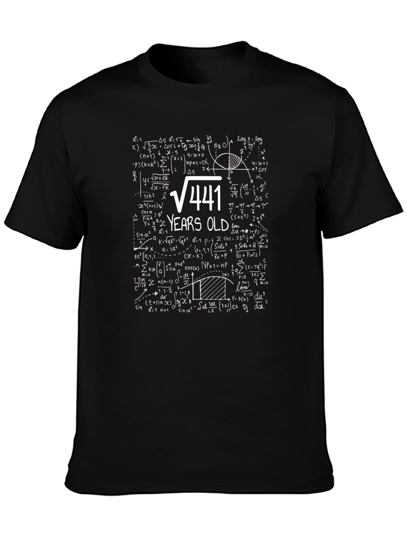 Funny 21st Birthday T-Shirt: Math Equation 21 Years Old