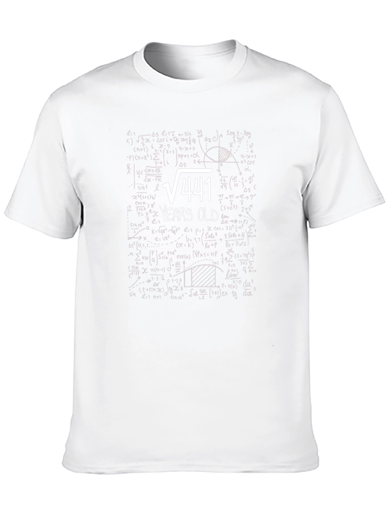 Funny 21st Birthday T-Shirt: Math Equation 21 Years Old