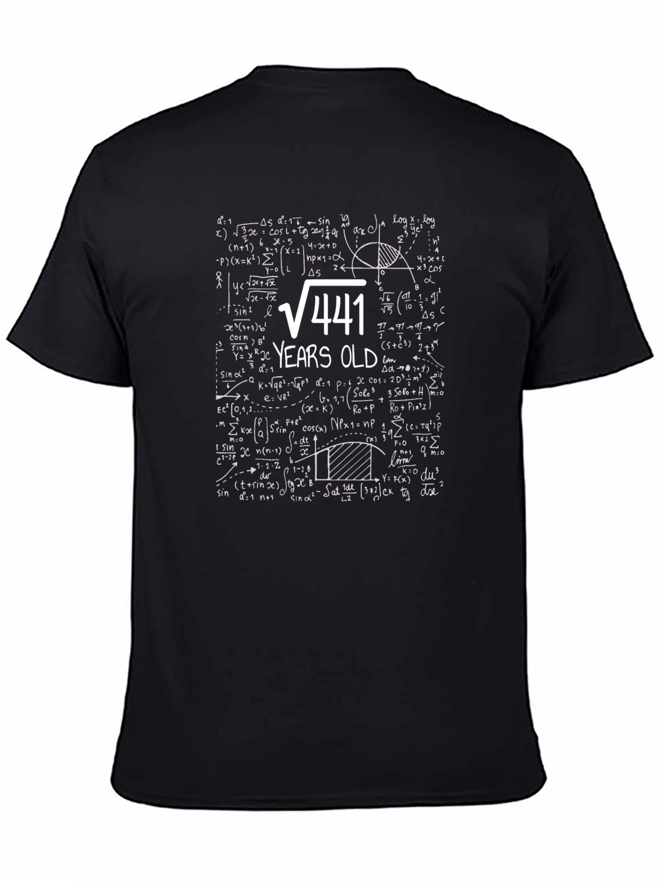 Funny 21st Birthday T-Shirt: Math Equation 21 Years Old