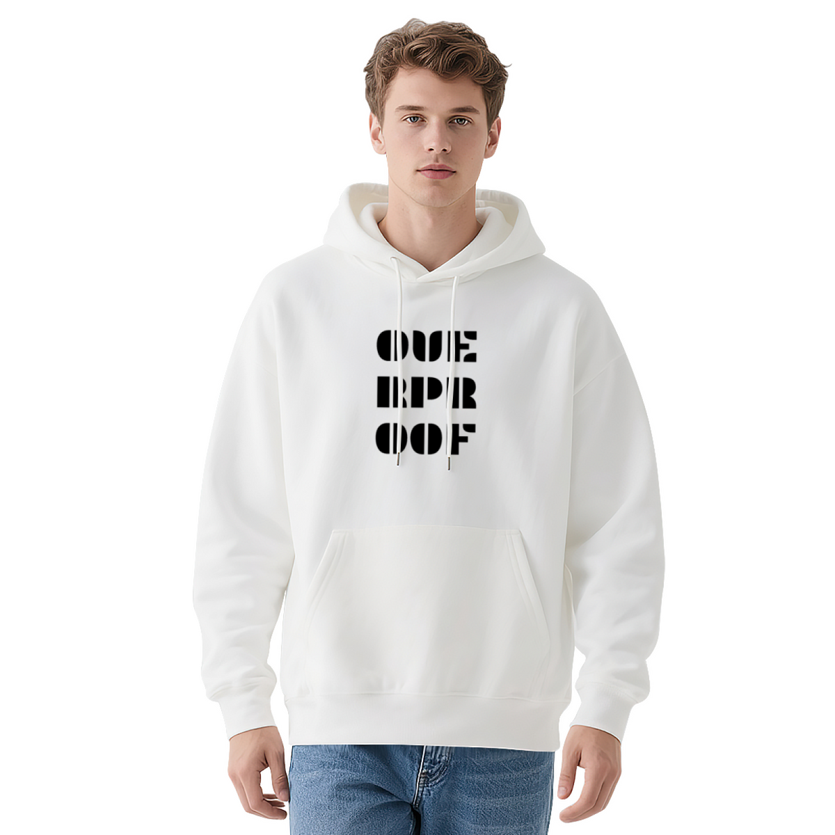 OUR LOVE Negative Space Graphic Hoodie