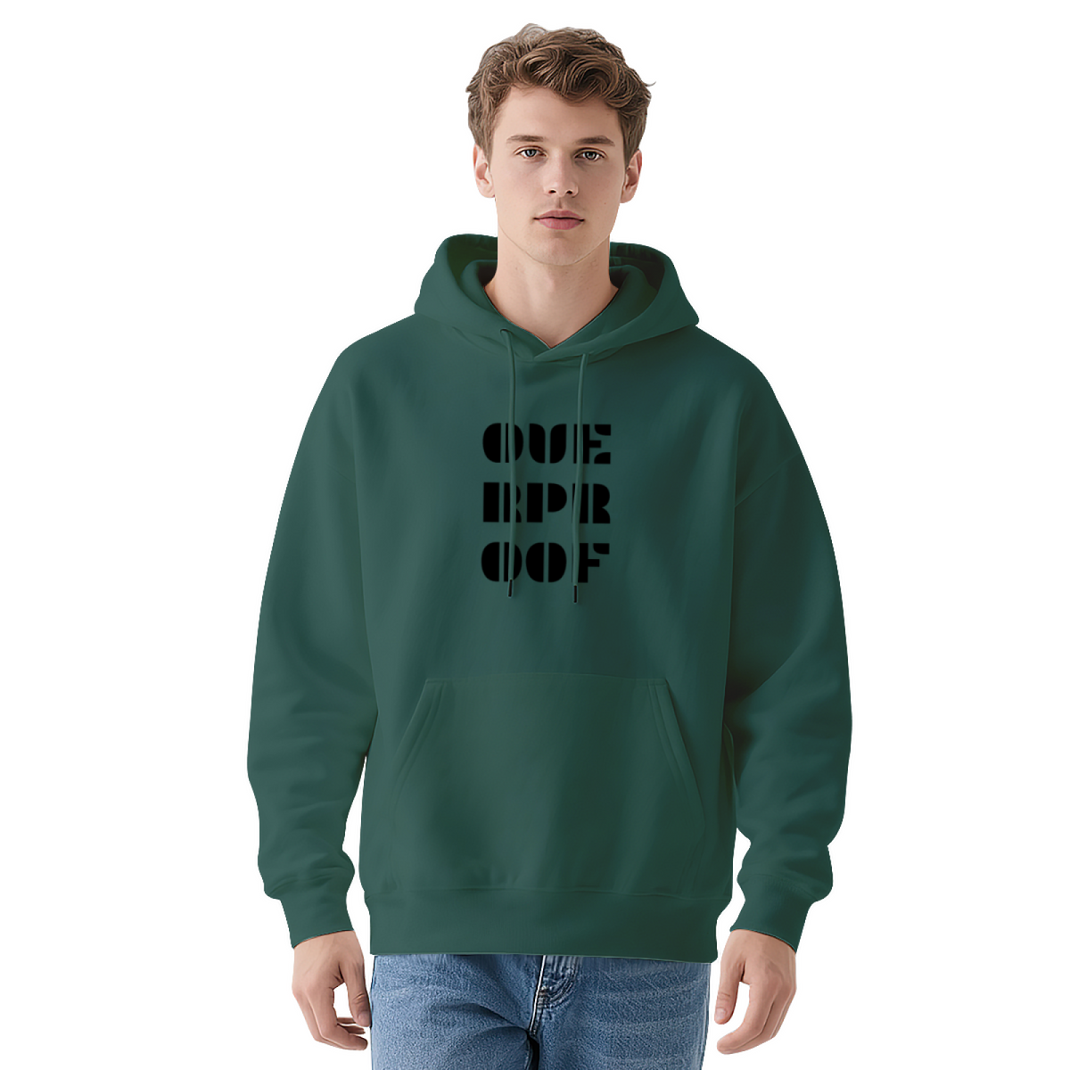 OUR LOVE Negative Space Graphic Hoodie