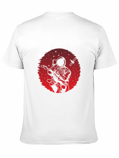 Astronaut Guitarist Graphic Tee - Space Rock T-Shirt