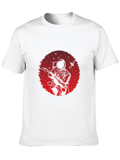 Astronaut Guitarist Graphic Tee - Space Rock T-Shirt
