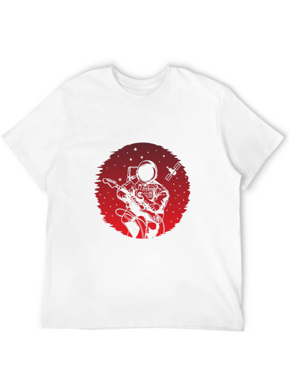 Astronaut Guitarist Graphic Tee - Space Rock T-Shirt