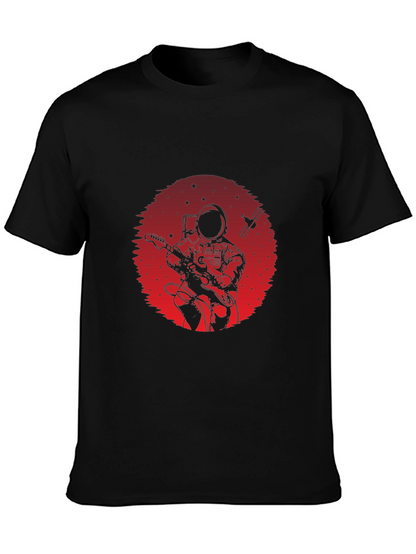 Astronaut Guitarist Graphic Tee - Space Rock T-Shirt