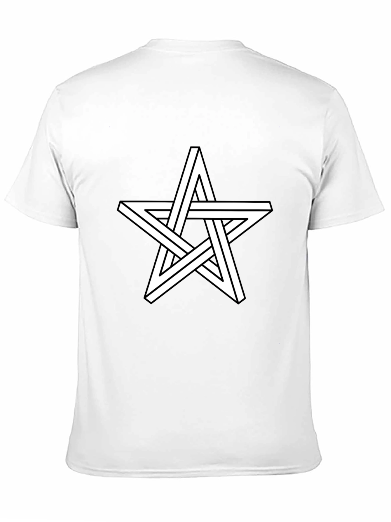 Optical Illusion Star Graphic T-Shirt