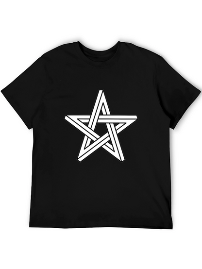 Optical Illusion Star Graphic T-Shirt