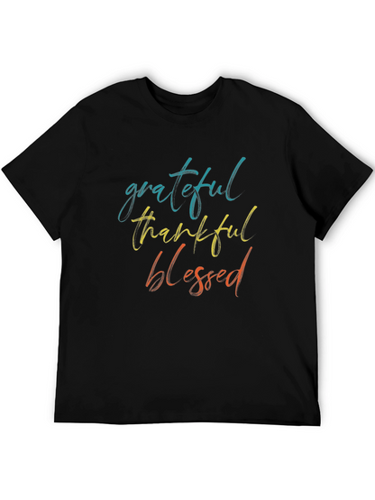 Grateful Thankful Blessed Graphic Tee