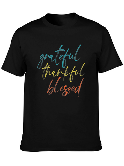 Grateful Thankful Blessed Graphic Tee