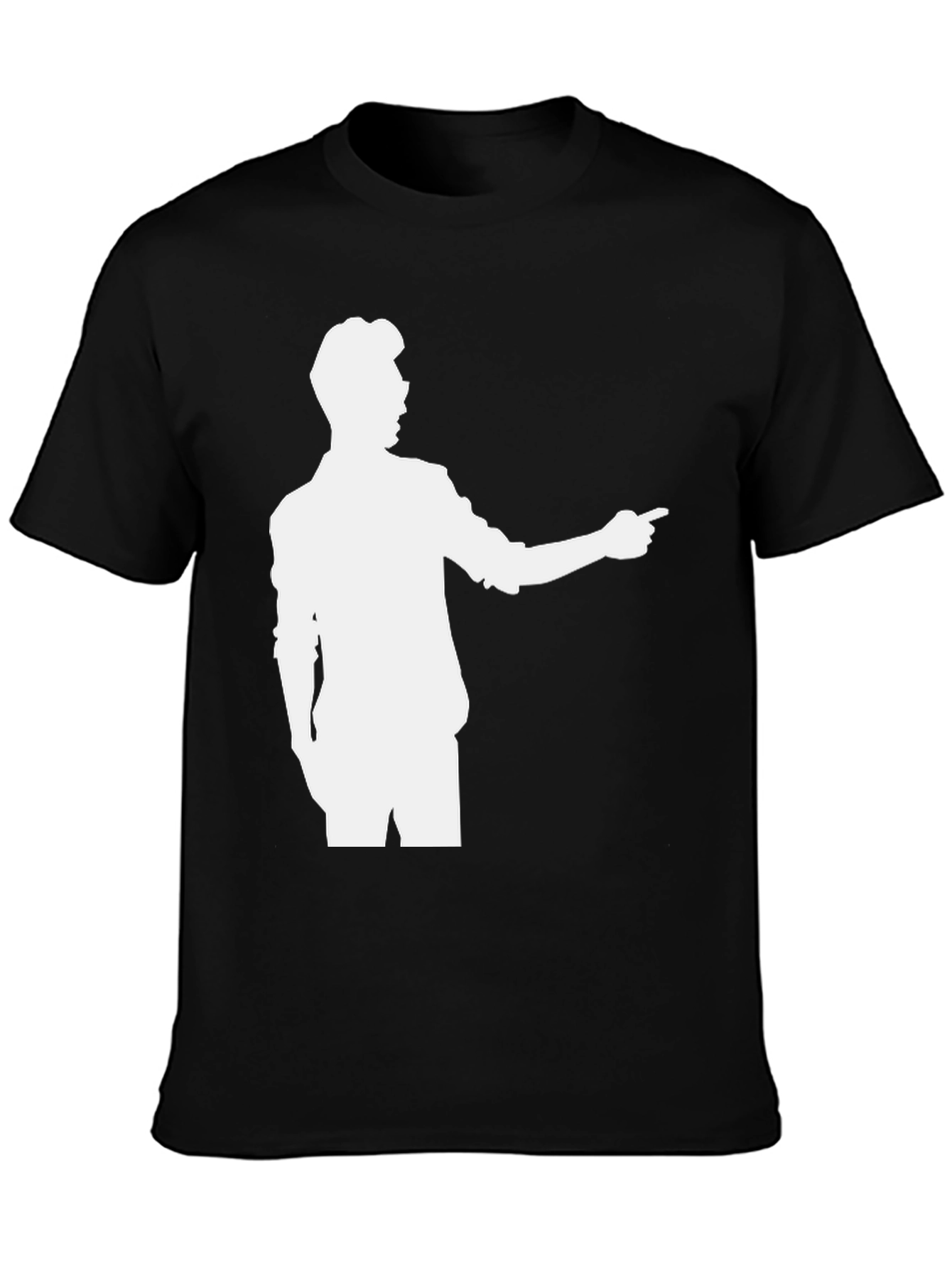 Retro Silhouette Graphic Tee - Classic Black