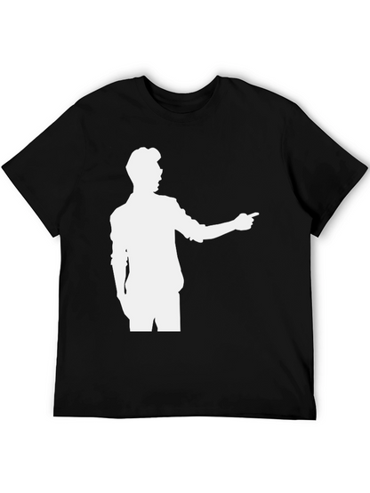 Retro Silhouette Graphic Tee - Classic Black