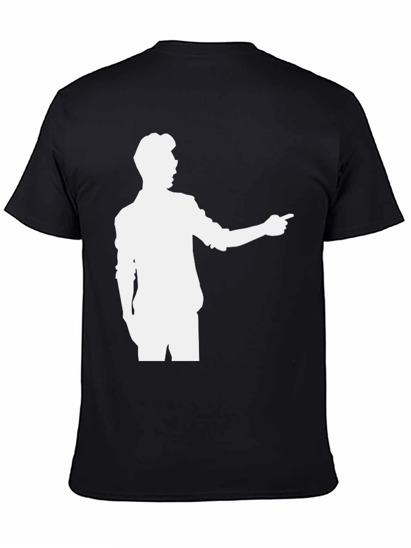 Retro Silhouette Graphic Tee - Classic Black