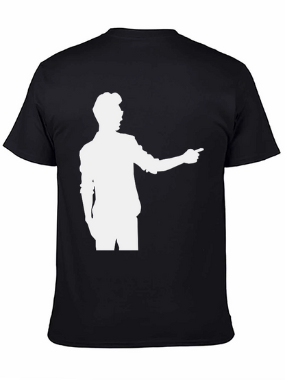 Retro Silhouette Graphic Tee - Classic Black