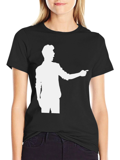 Retro Silhouette Graphic Tee - Classic Black