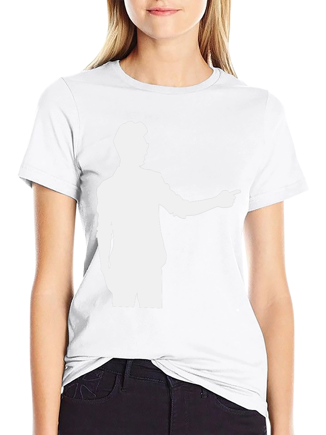 Retro Silhouette Graphic Tee - Classic Black
