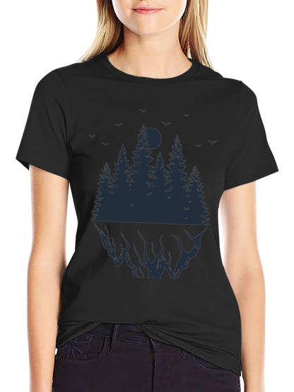 Mens Black Forest Graphic T-Shirt