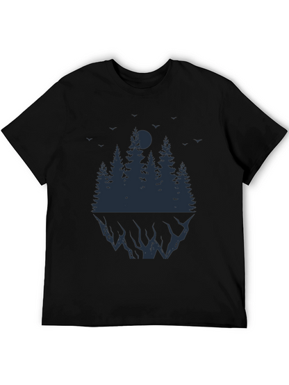 Mens Black Forest Graphic T-Shirt