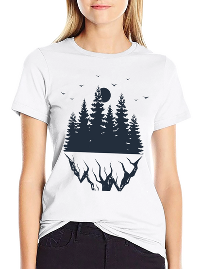 Mens Black Forest Graphic T-Shirt