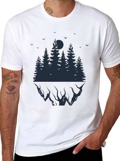 Mens Black Forest Graphic T-Shirt