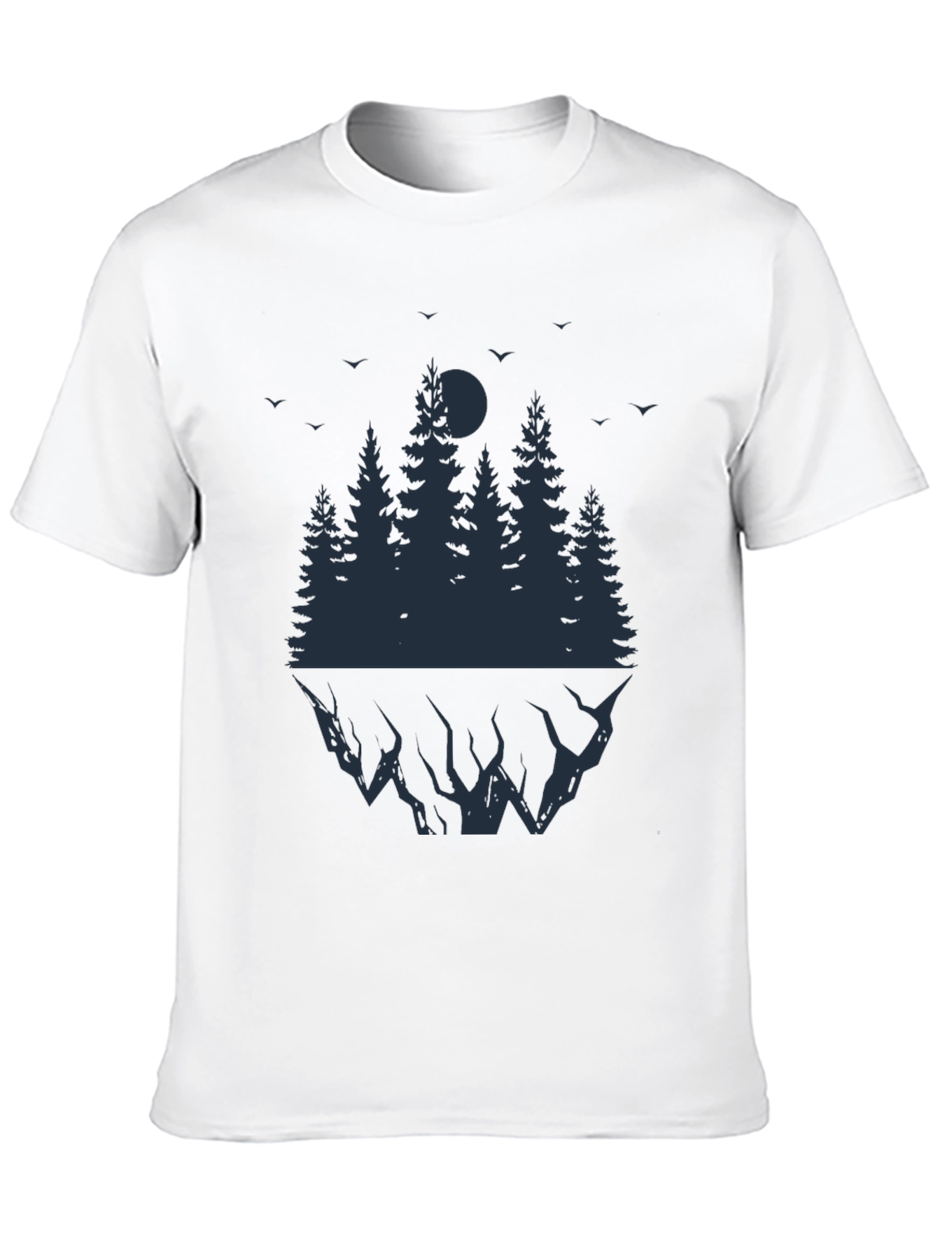 Mens Black Forest Graphic T-Shirt