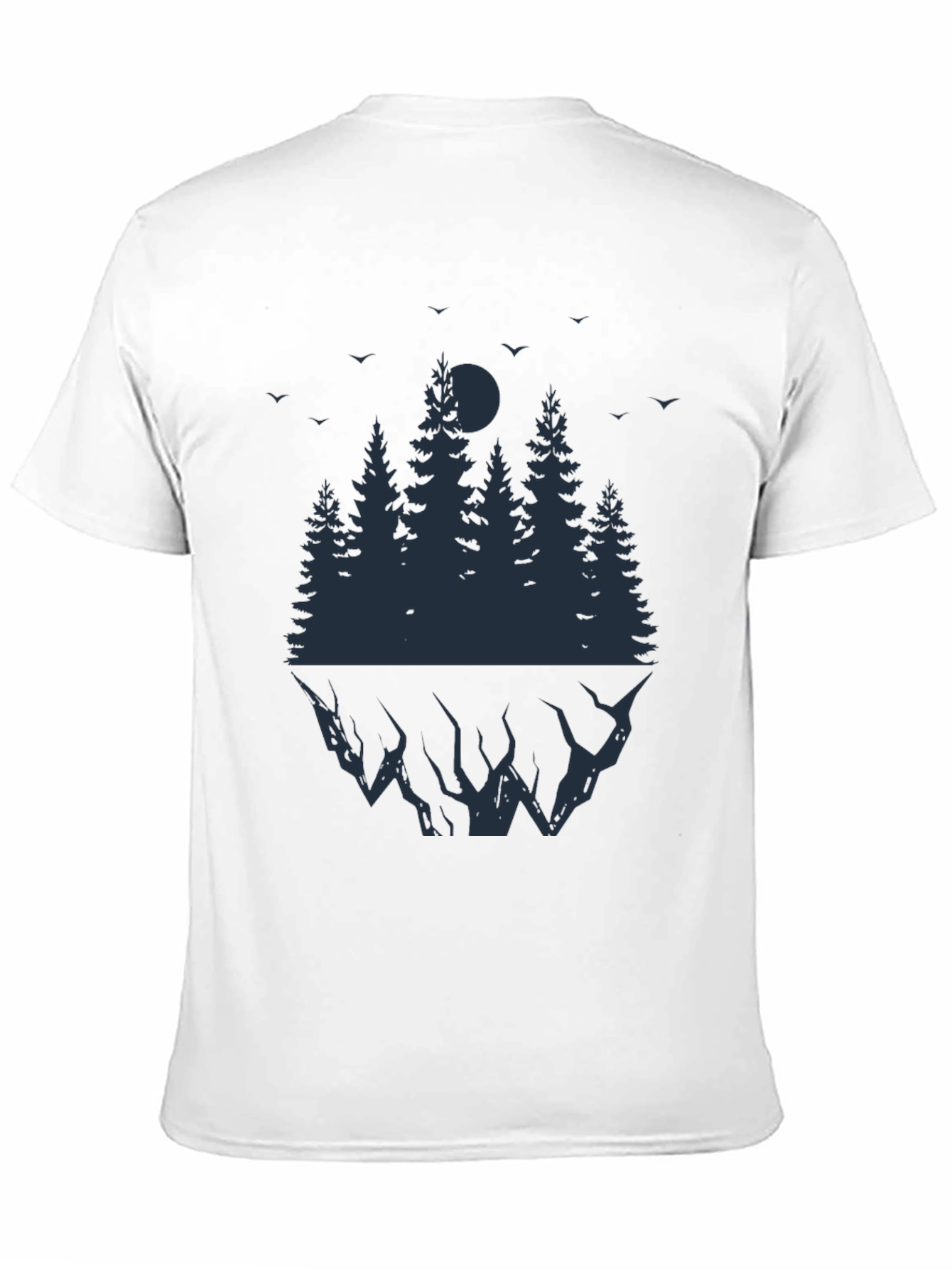 Mens Black Forest Graphic T-Shirt