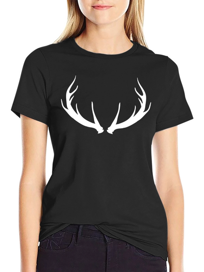 Antler Graphic Tee - Black Casual Comfort