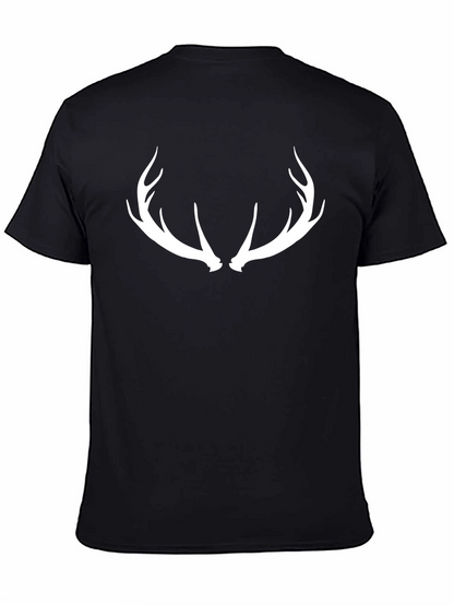 Antler Graphic Tee - Black Casual Comfort