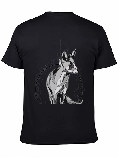 Geometric Fox Graphic T-Shirt