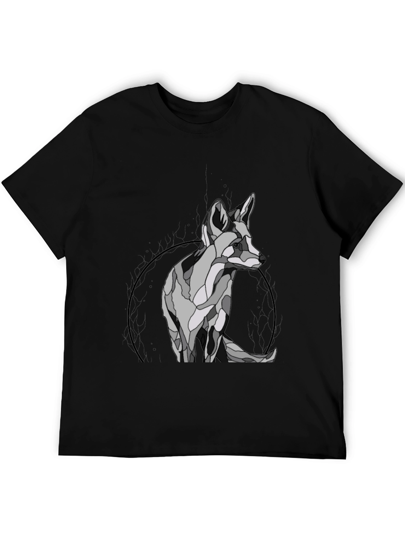 Geometric Fox Graphic T-Shirt