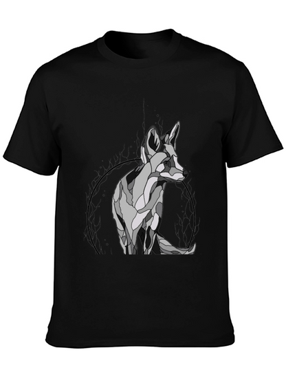 Geometric Fox Graphic T-Shirt