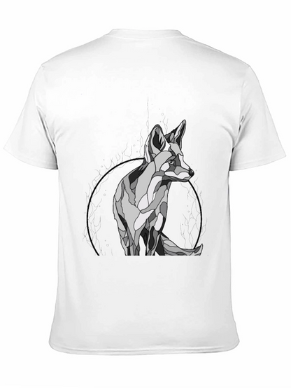 Geometric Fox Graphic T-Shirt