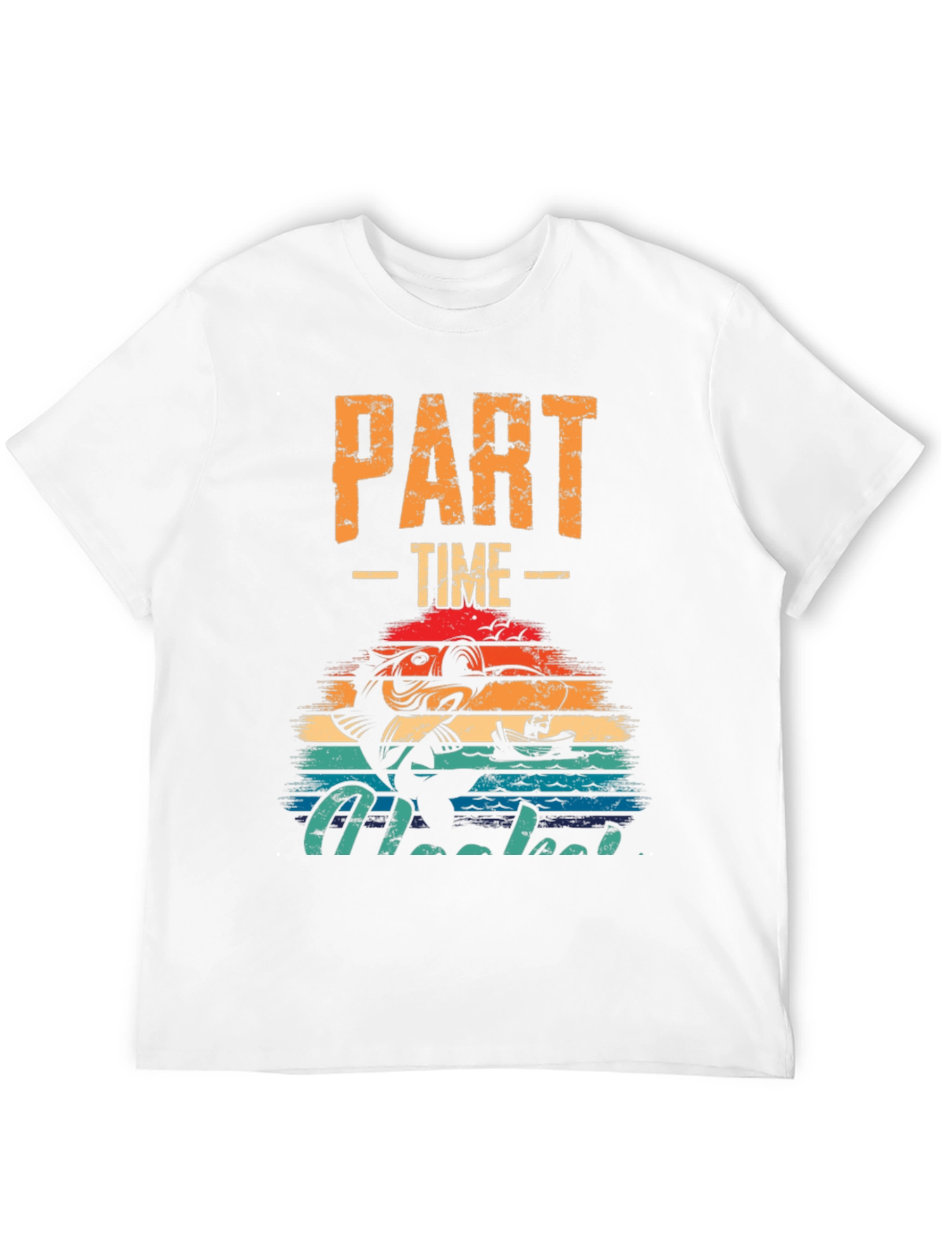 Part-Time Hooked T-Shirt - Fishing Graphic Tee