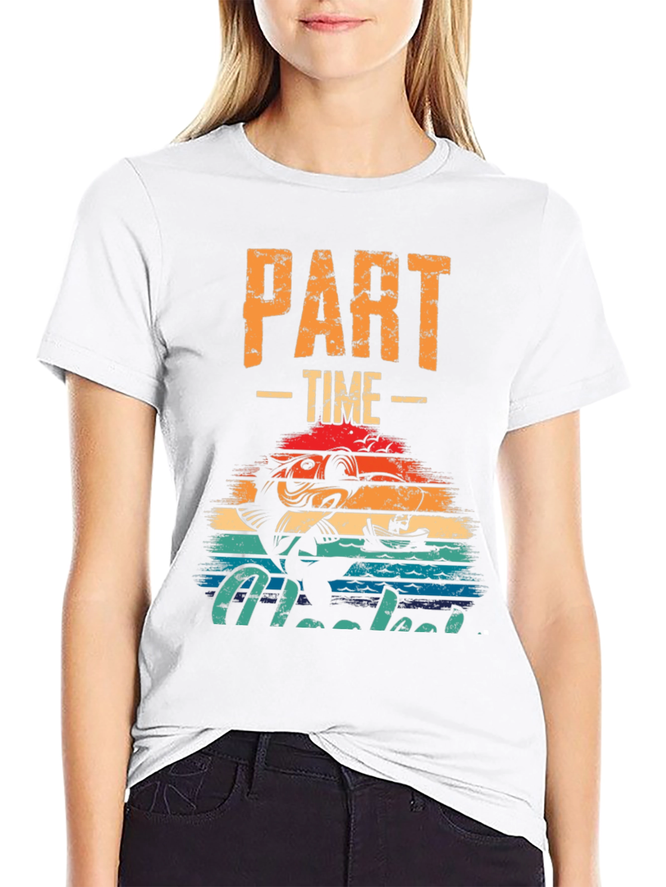 Part-Time Hooked T-Shirt - Fishing Graphic Tee