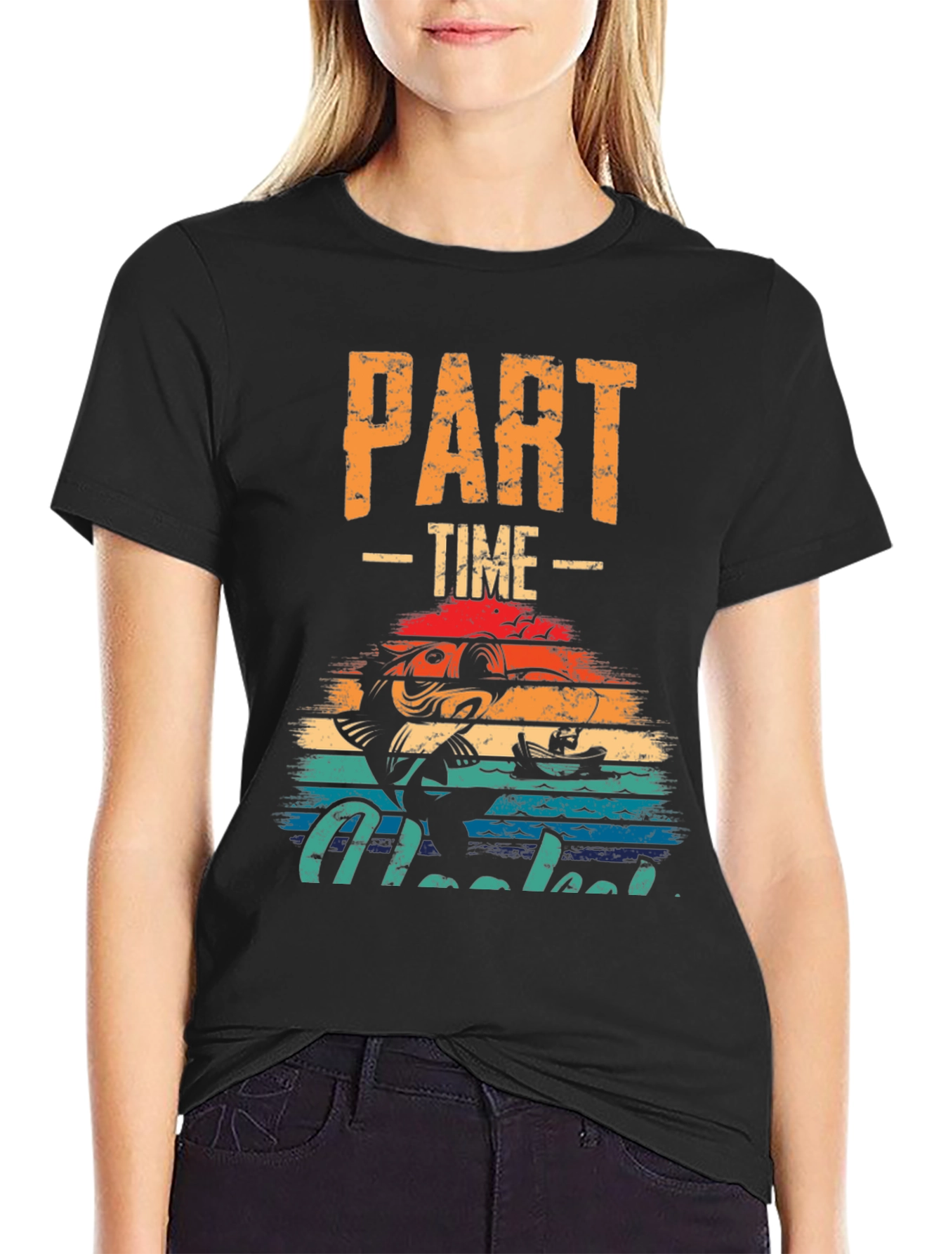 Part-Time Hooked T-Shirt - Fishing Graphic Tee