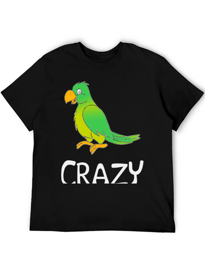 Crazy Parrot Graphic T-Shirt - Mens
