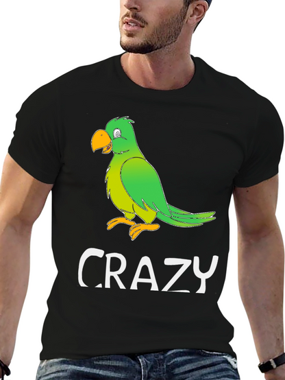 Crazy Parrot Graphic T-Shirt - Mens