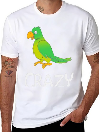 Crazy Parrot Graphic T-Shirt - Mens