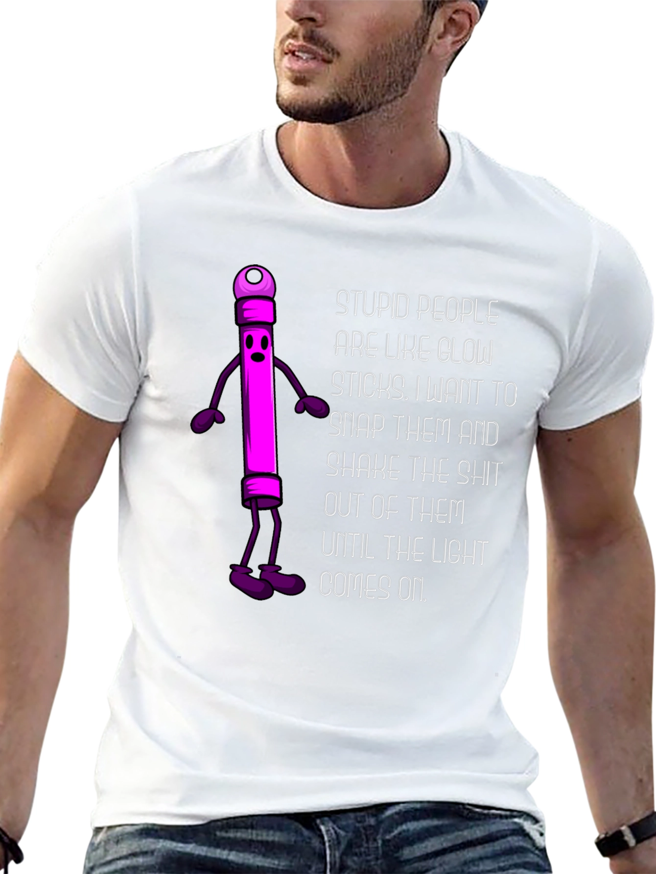 Glow Stick Humor T-Shirt