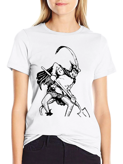 Devil Print Black Tee - Unique Graphic T-Shirt