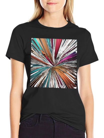 Abstract Swirl Graphic Tee - Modern Art Shirt