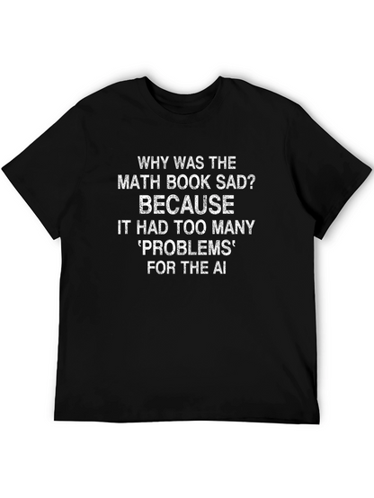 Math Book Sad Joke T-Shirt