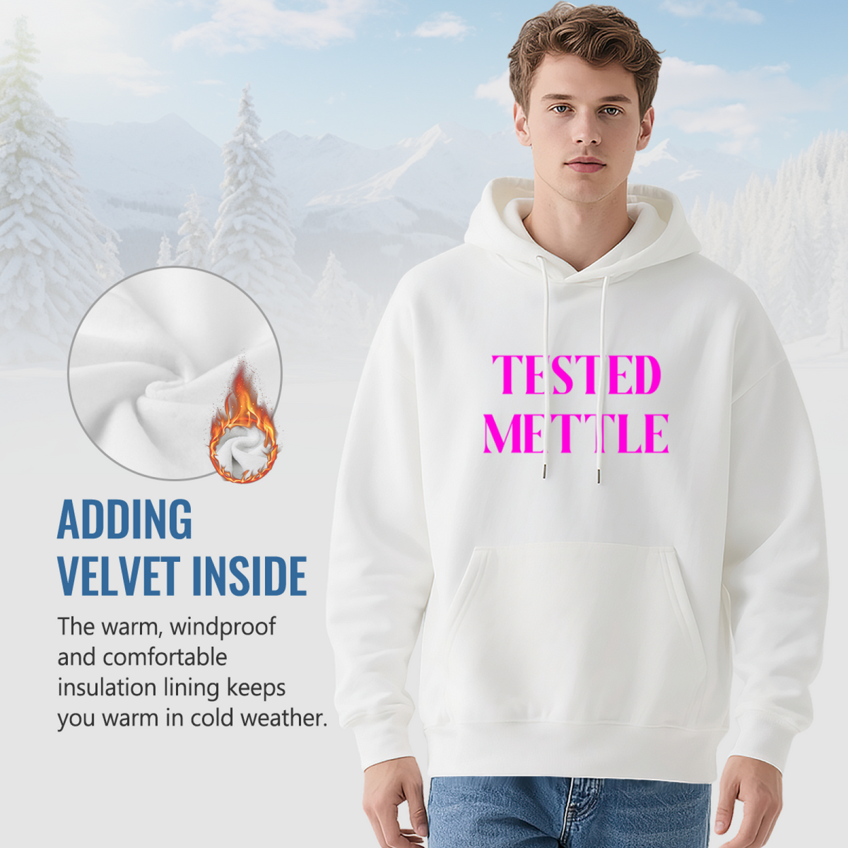 Stylish Pullover Hoodie - Tested Mettle