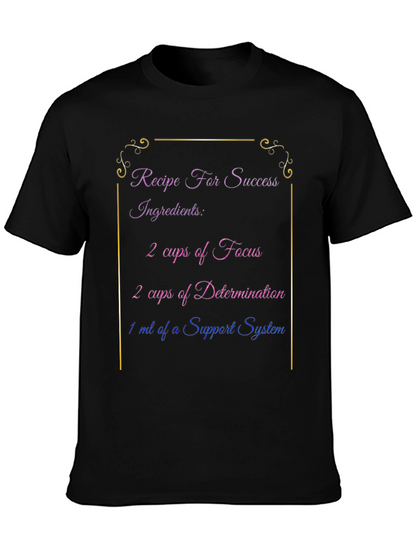 Recipe for Success Black T-Shirt
